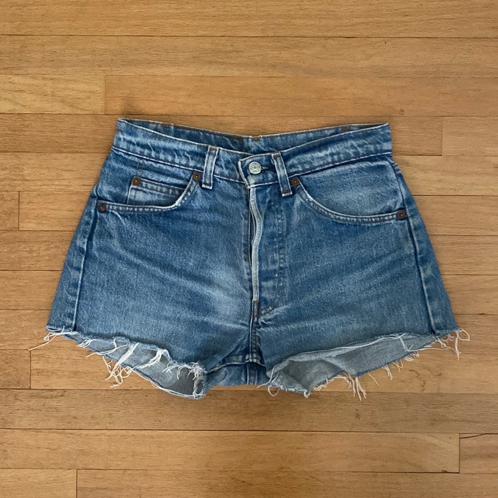 Vintage Orange Tab Levi’s Cutoff Shorts